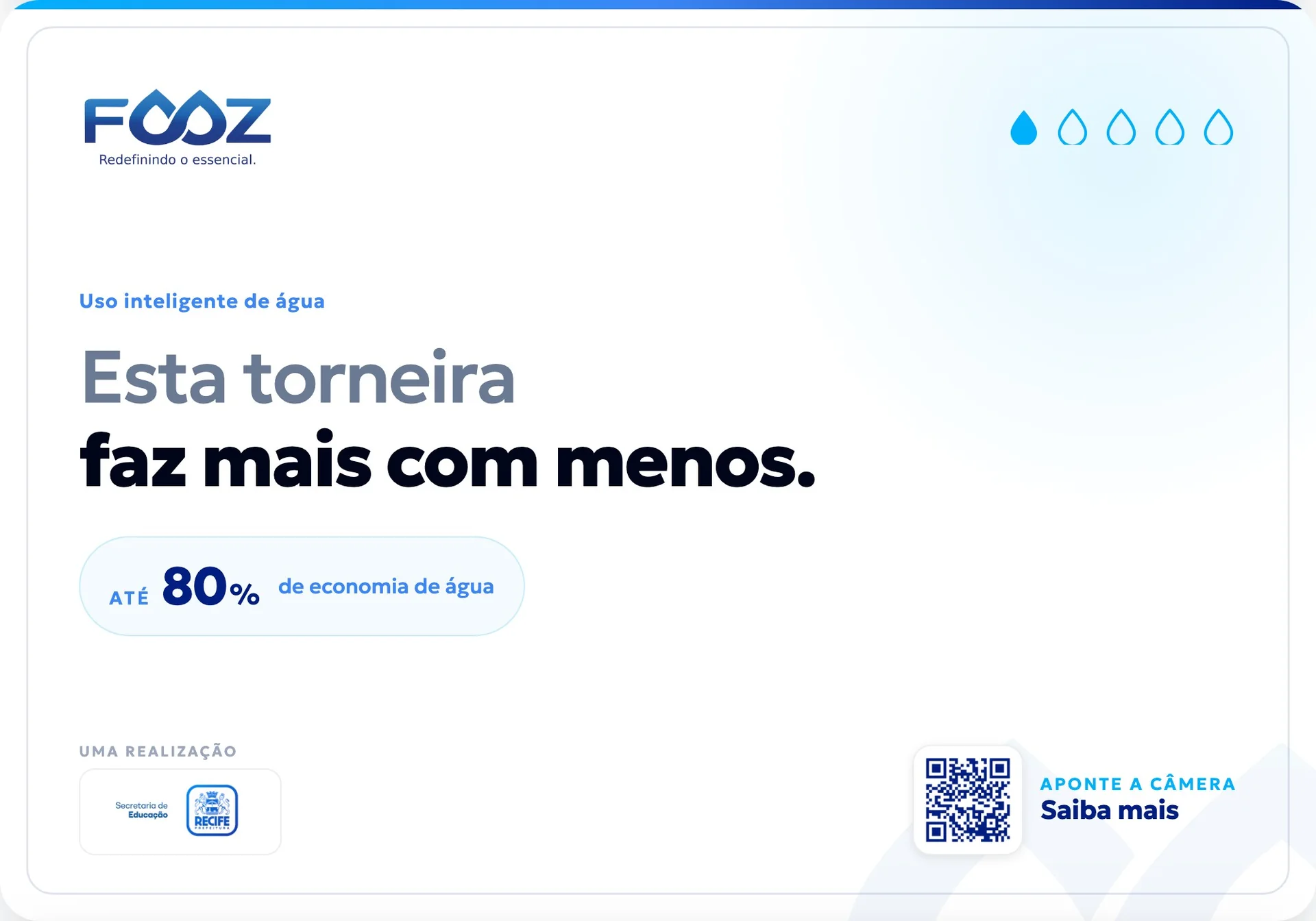 Adesivo ESG: esta torneira faz mais com menos, até 80% de economia