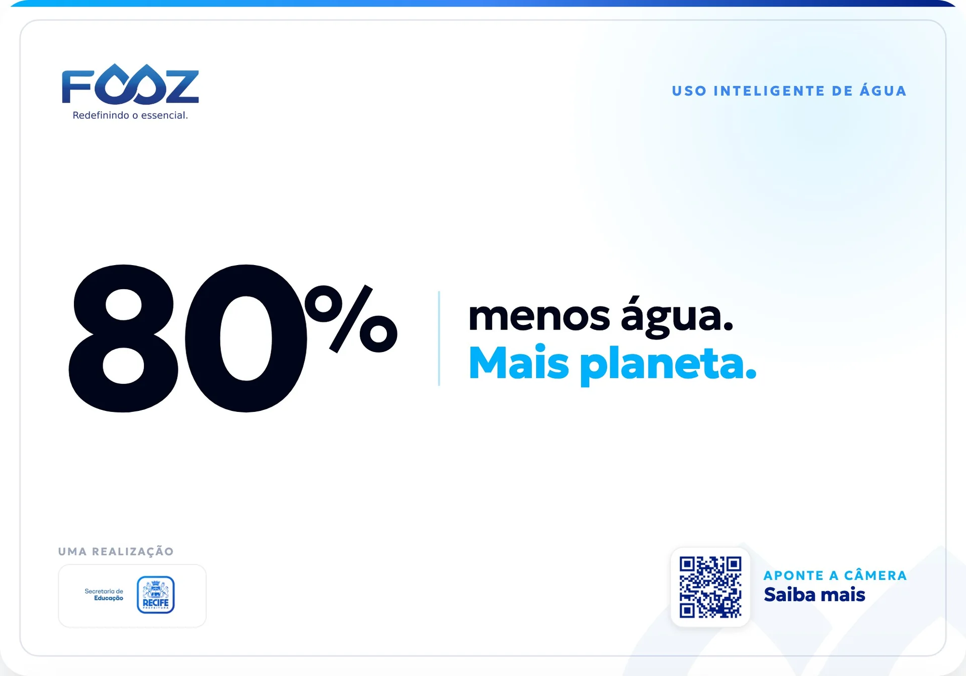 Adesivo ESG FOOZ: 80% menos água, mais planeta