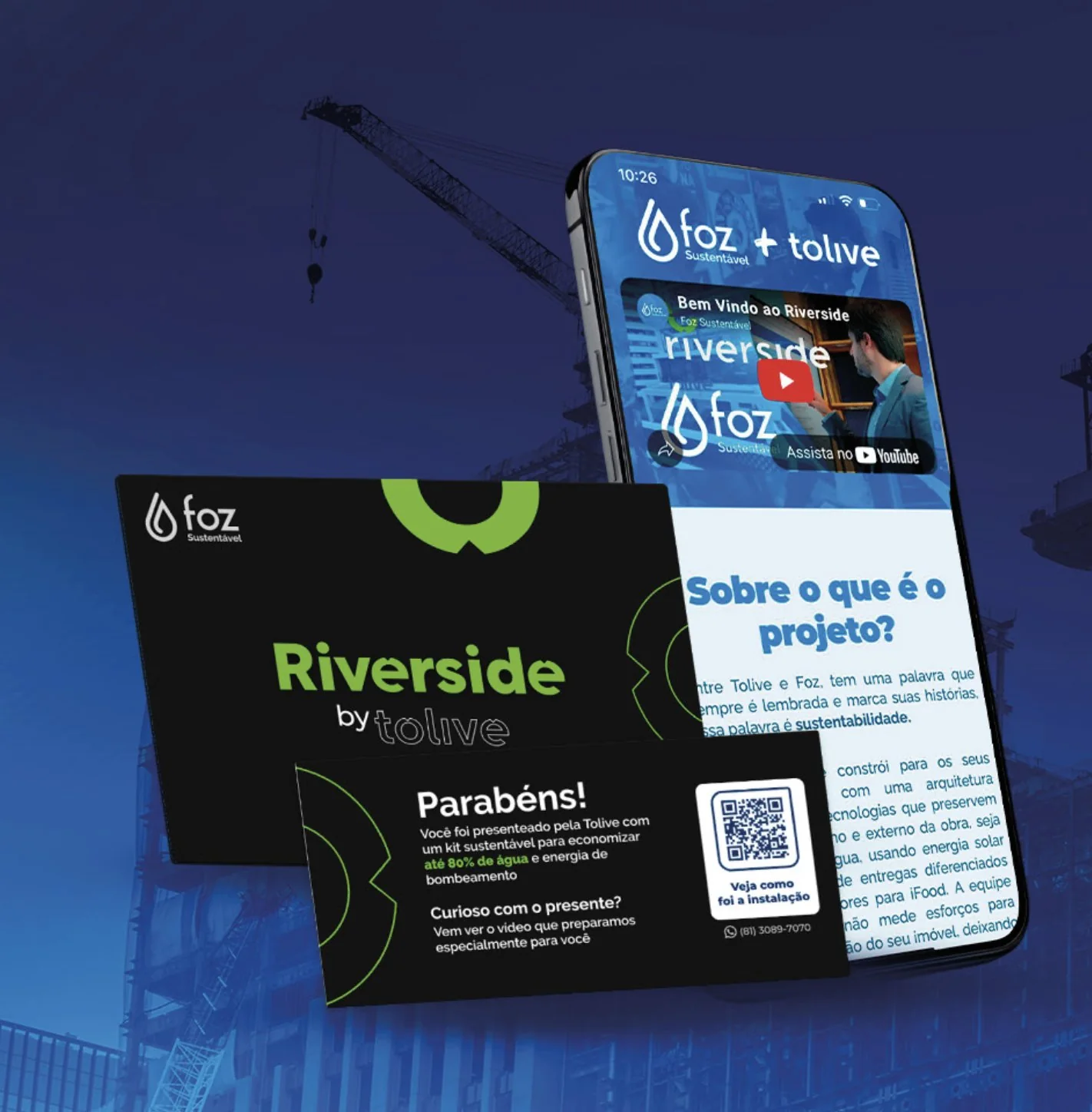 Voucher Riverside by Tolive + landing exclusiva no celular